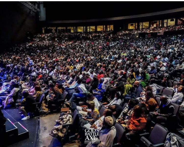 crowd sitting for the Word